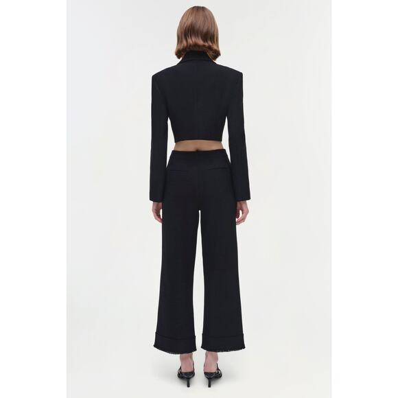 Simkhai Cassian Cropped Blazer in Black 6 - Picture 5 of 6